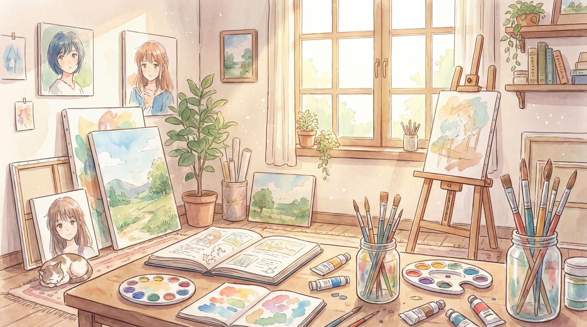 无限臀山动漫-画室日记动漫绘画教程